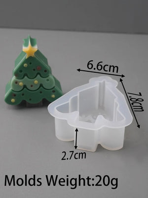 VILZSTUDIOS Festive Christmas Silicone Scented Candle Mold