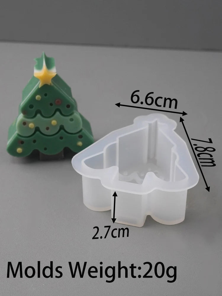 VILZSTUDIOS Festive Christmas Silicone Scented Candle Mold