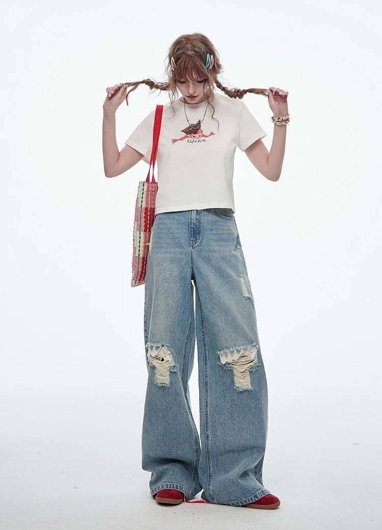 VILZSTUDIOS Classic Wide Leg Jeans
