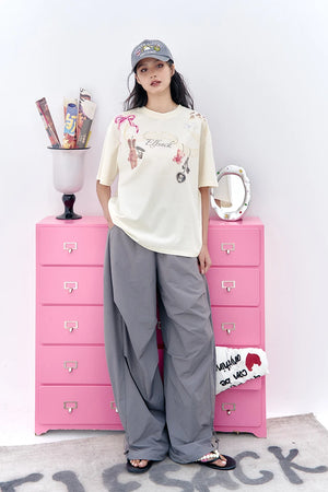 VILZSTUDIOS Cool Printed Short Sleeved T-Shirt