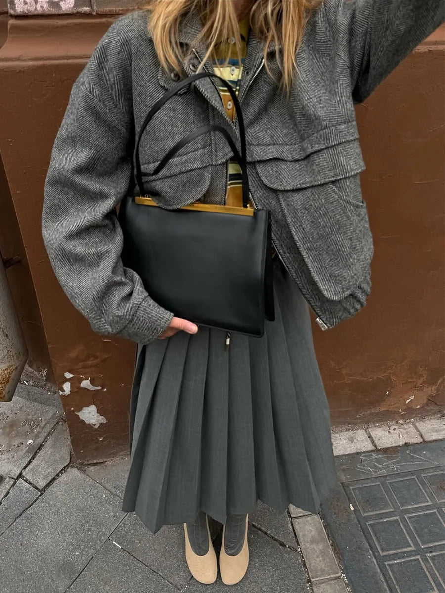 VILZSTUDIOS Retro Chic Zip-Up Jacket