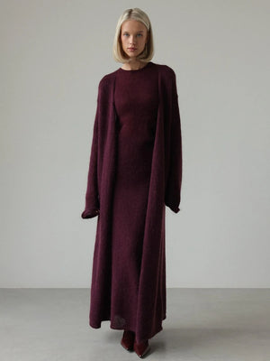 VILZSTUDIOS Elegant Knitted Sleeveless Maxi Dress