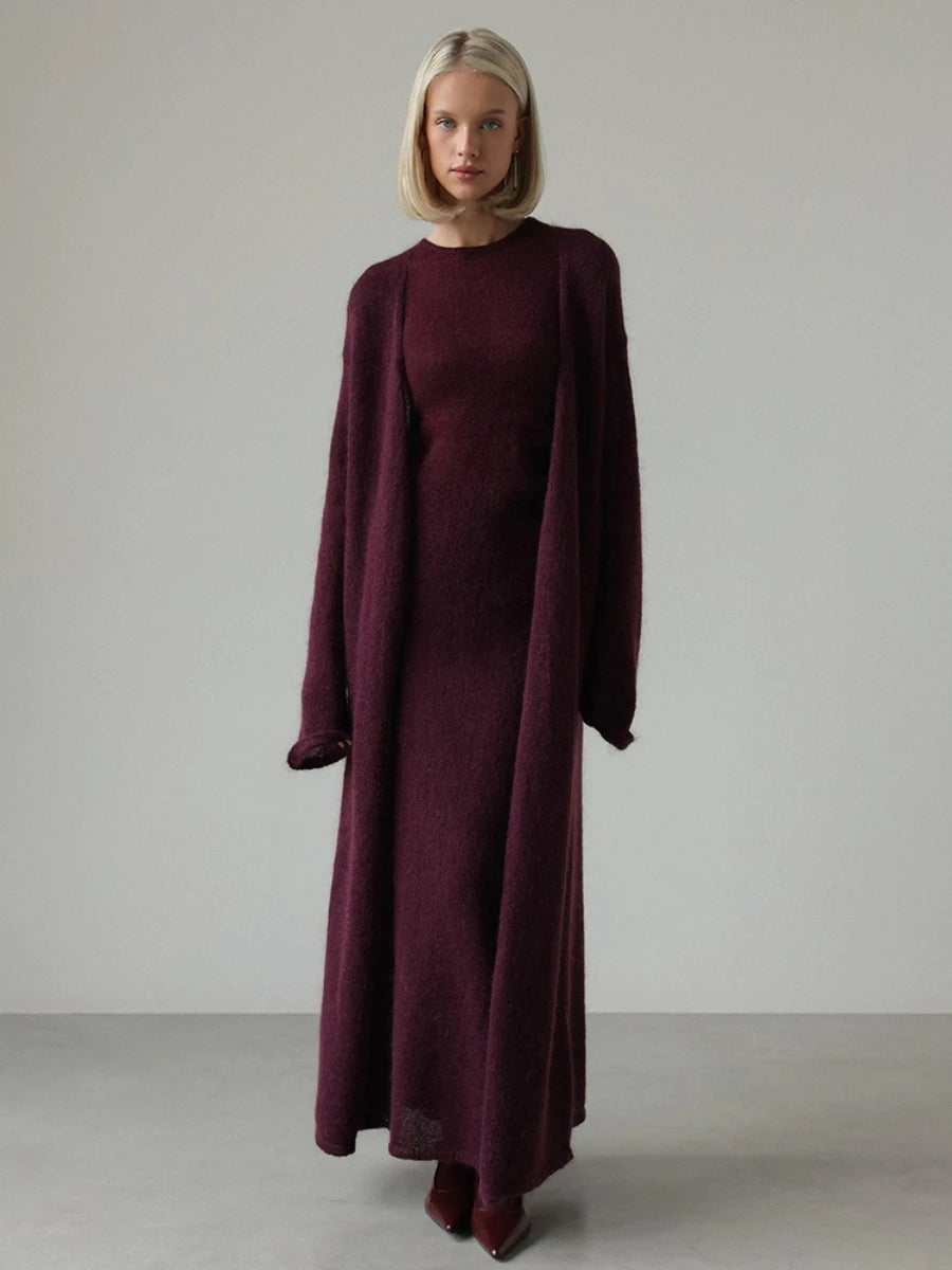VILZSTUDIOS Elegant Knitted Sleeveless Maxi Dress