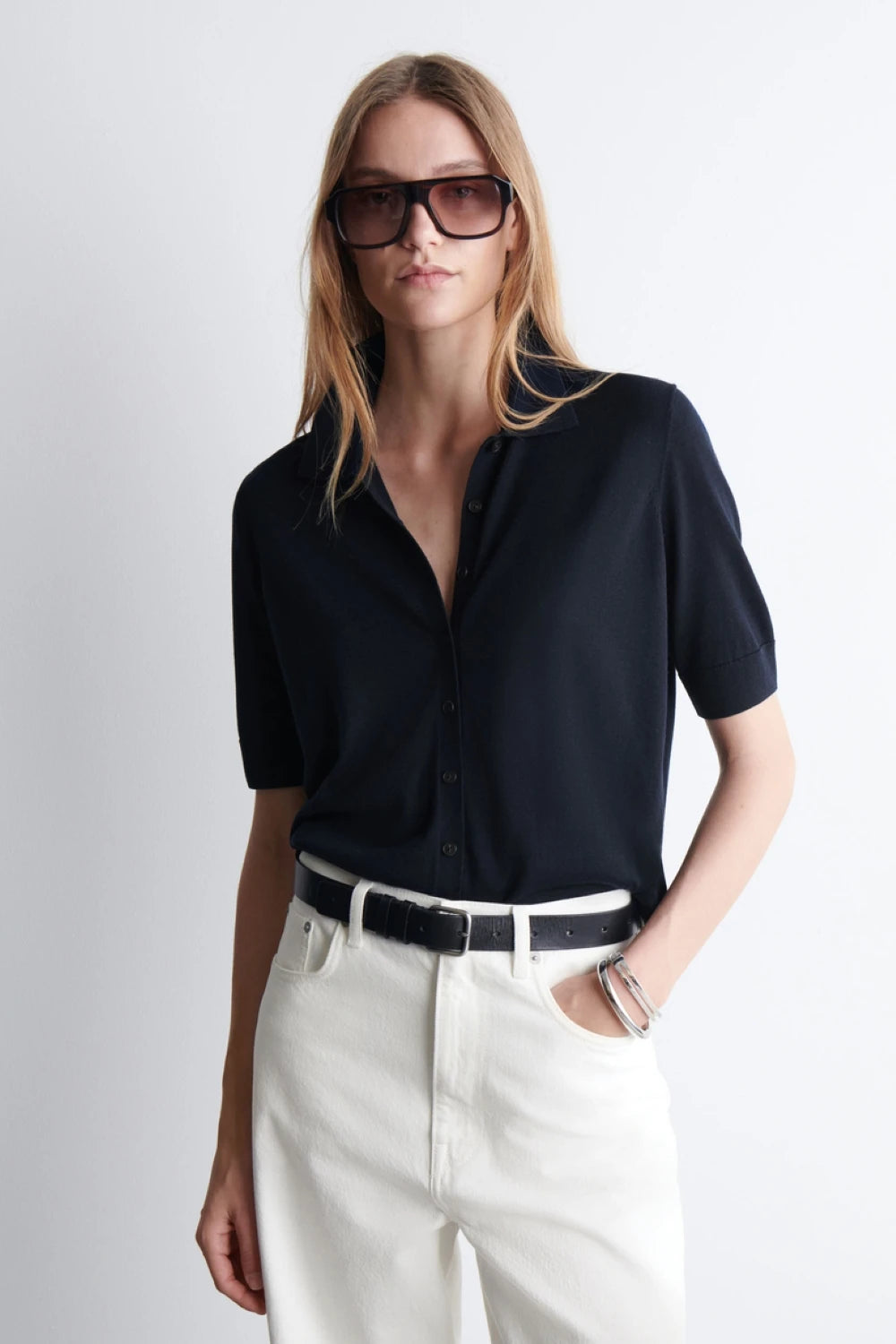 VILZSTUDIOS Slim Fit Polo Cardigan