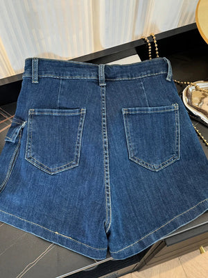 VILZSTUDIOS Spicy High Waist Denim A-Line Skirts