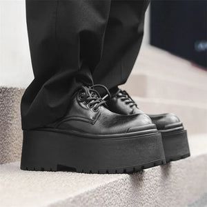 VILZSTUDIOS Trendy Big Head Leather Casual Shoes