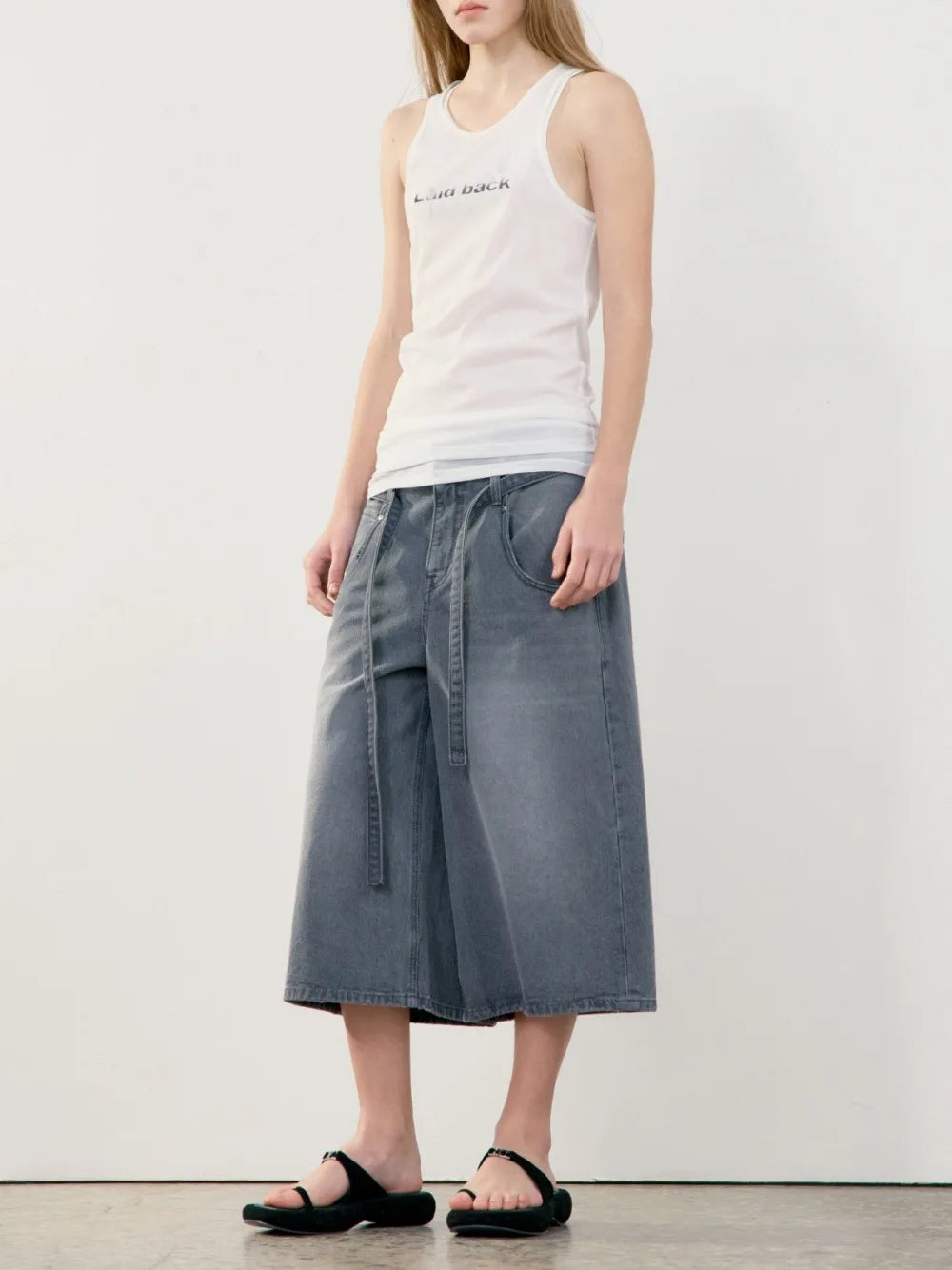 VILZSTUDIOS Simple Slim See-Through Tank Top