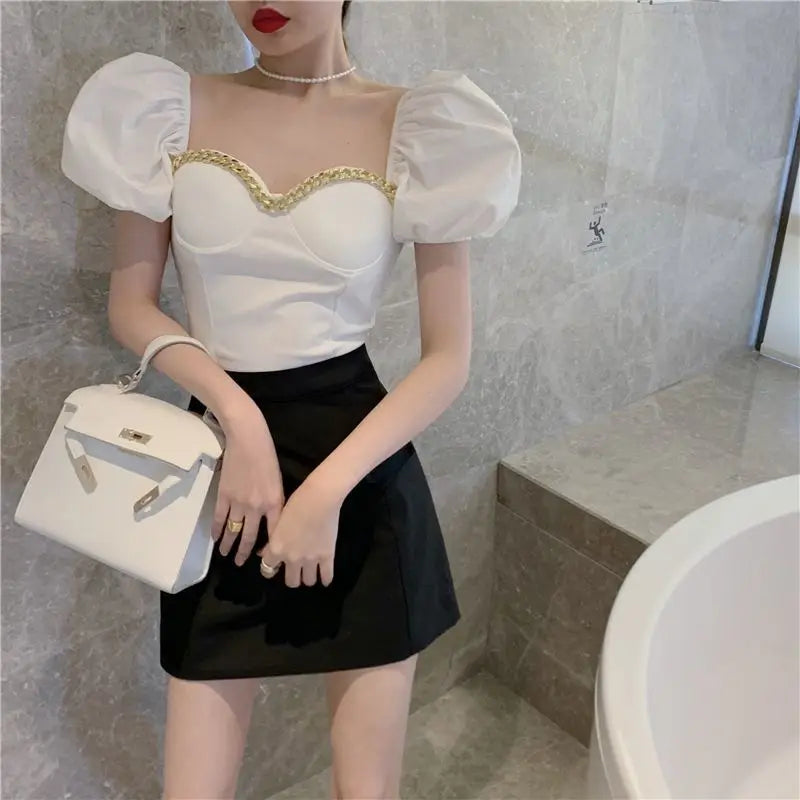 VILZSTUDIOS Chic Puffed Sleeve Blouse