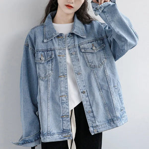 VILZSTUDIOS Oversized Vintage Denim Jacket