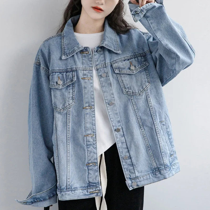 VILZSTUDIOS Oversized Vintage Denim Jacket