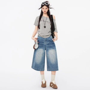 VILZSTUDIOS American Retro Loose Wide Leg Jeans