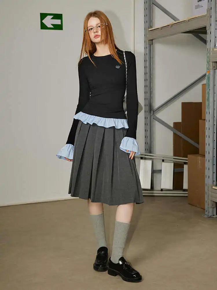 VILZSTUDIOS Knitwear Ruffles Flare Sleeve Sweater