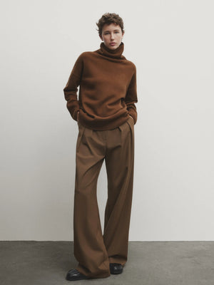 VILZSTUDIOS Woolen Loose Turtleneck Sweater