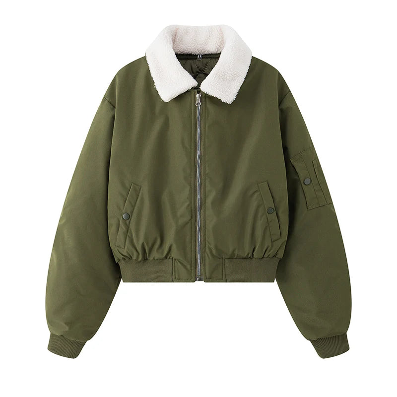 VILZSTUDIOS Warm Retro Biker Style Jacket