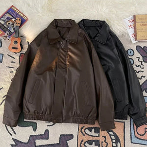 VILZSTUDIOS Stylish American PU Leather Jacket