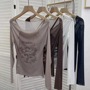 VILZSTUDIOS Mesh Sunscreen Slim Fit Top