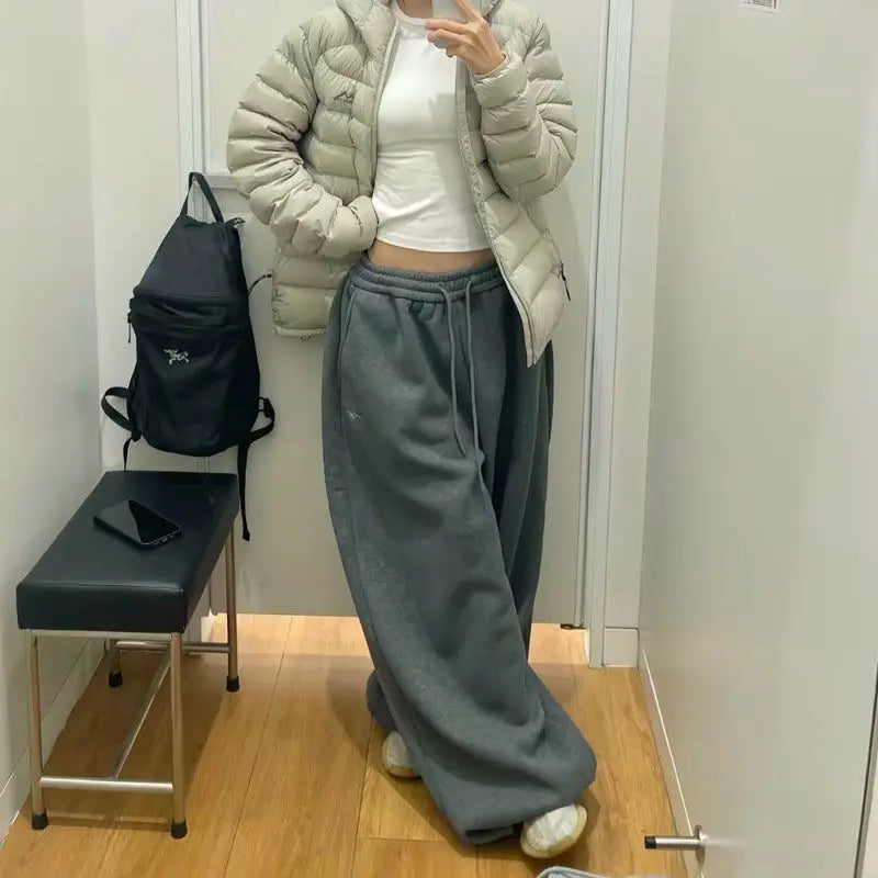 VILZSTUDIOS Vintage Wide Leg Parachute Pants