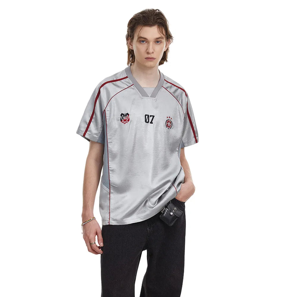 VILZSTUDIOS Embroidered Vintage Short Sleeve T-Shirt