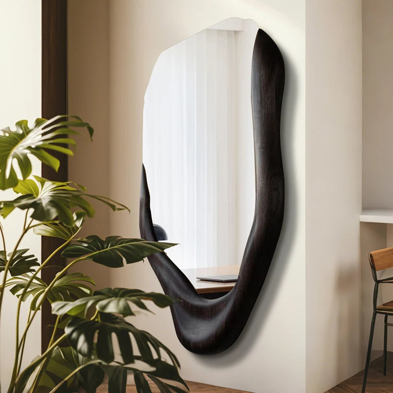 VILZSTUDIOS Irregular Wall Mirror Living Room Modern Girls Men Bedroom Bathroom Luxury Funky Mirror Asymmetrical Espelhos Home Decorations