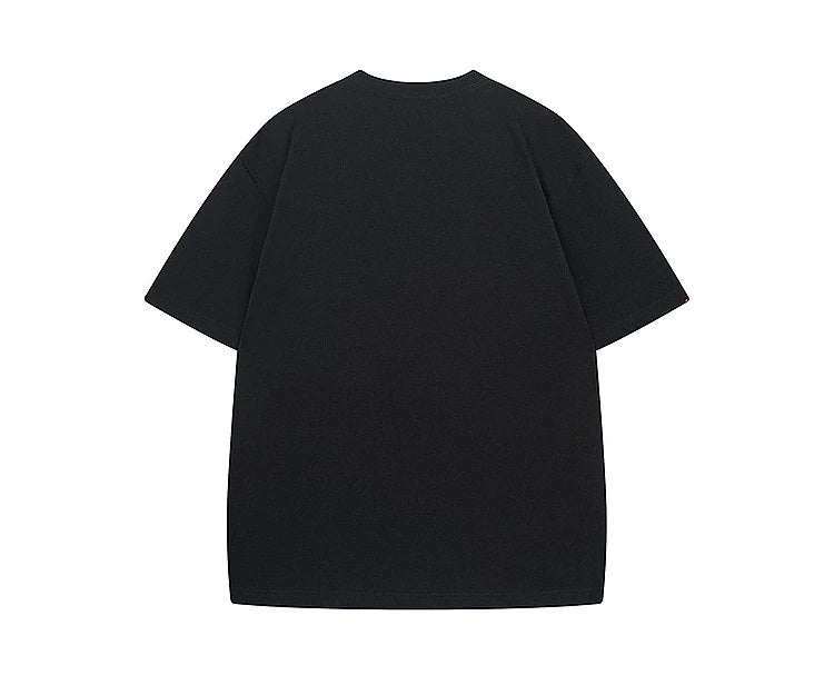 VILZSTUDIOS Oversized Blurred Graphic T-Shirt
