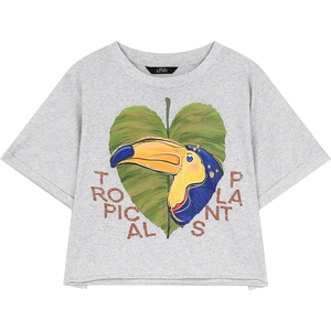 VILZSTUDIOS Loose Printed Petite Straight T-Shirt