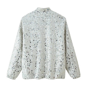 VILZSTUDIOS Sequin Loose Sleeve Jacket