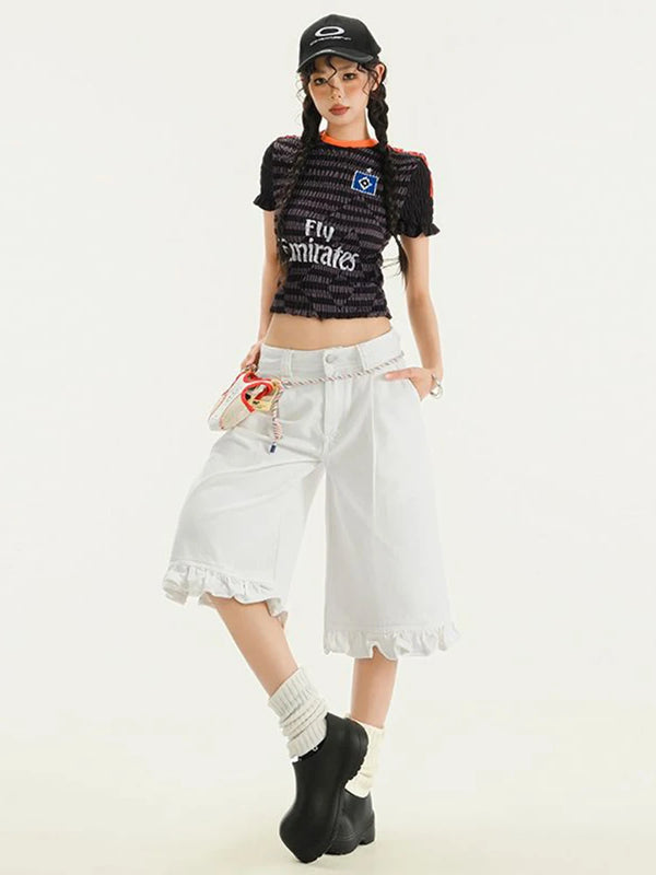 Retro Loose Wide Leg Denim Jeans