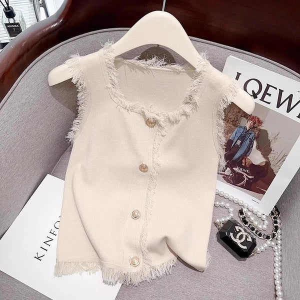 Chic Tassel Knitted Vest