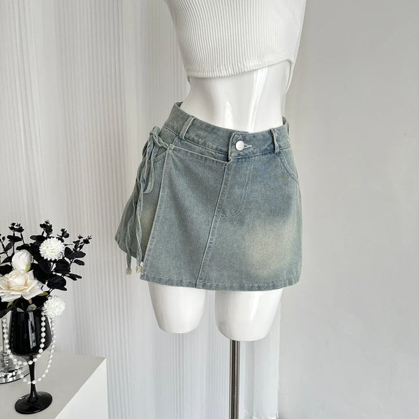 Slimming High Waist Denim Shorts Jeans