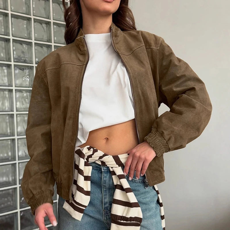 VILZSTUDIOS Vintage Retro Suede Jacket
