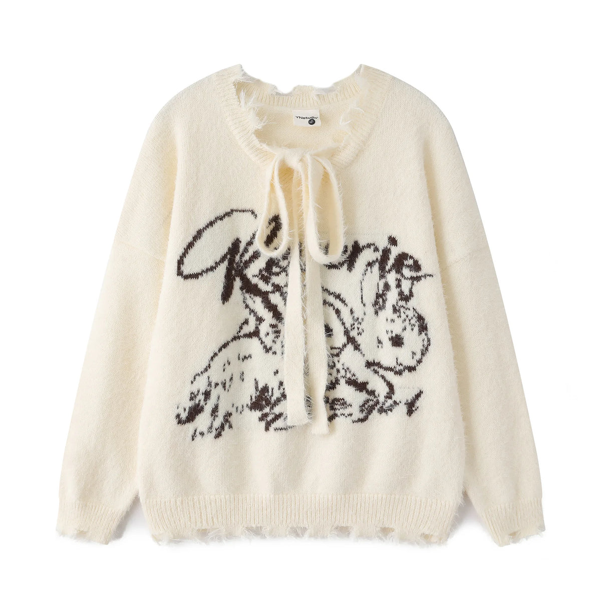 VILZSTUDIOS Vintage Distressed Knit Sweater