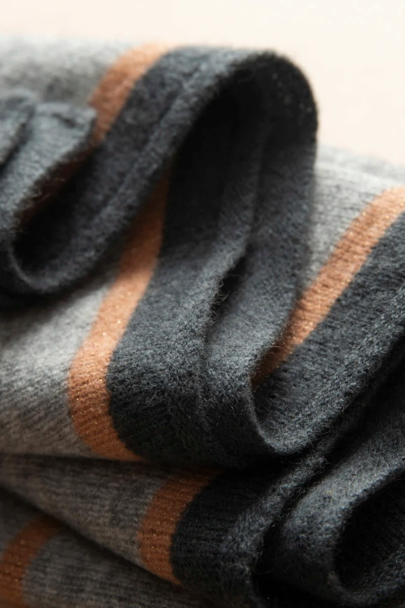 VILZSTUDIOS A-class High-quality 100% Cashmere New Cashmere Scarf 100% Knitted Warm Neck-Protecting High-end Fashion Wild Color in Winter.