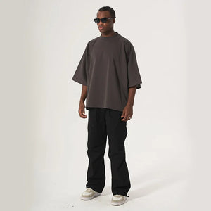 VILZSTUDIOS Heavyweight Distressed Boxy Cropped T-Shirt