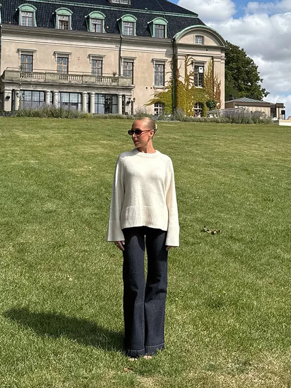 Elegant Oversized High Collar Sweater