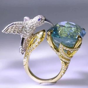 VILZSTUDIOS Exquisite Metal Carving Bird Ring