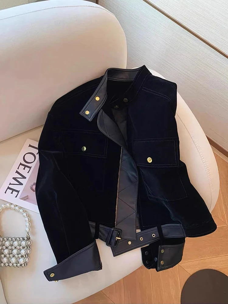 VILZSTUDIOS Edgy Suede Leather Jacket