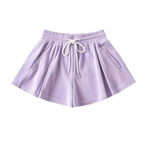 VILZSTUDIOS High Waist Flare Shorts Skirt Pants