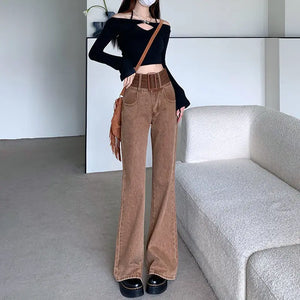 VILZSTUDIOS Vintage High Waist Flare Denim Pants