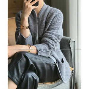 VILZSTUDIOS Cozy Thickened Cashmere Wool Cardigan