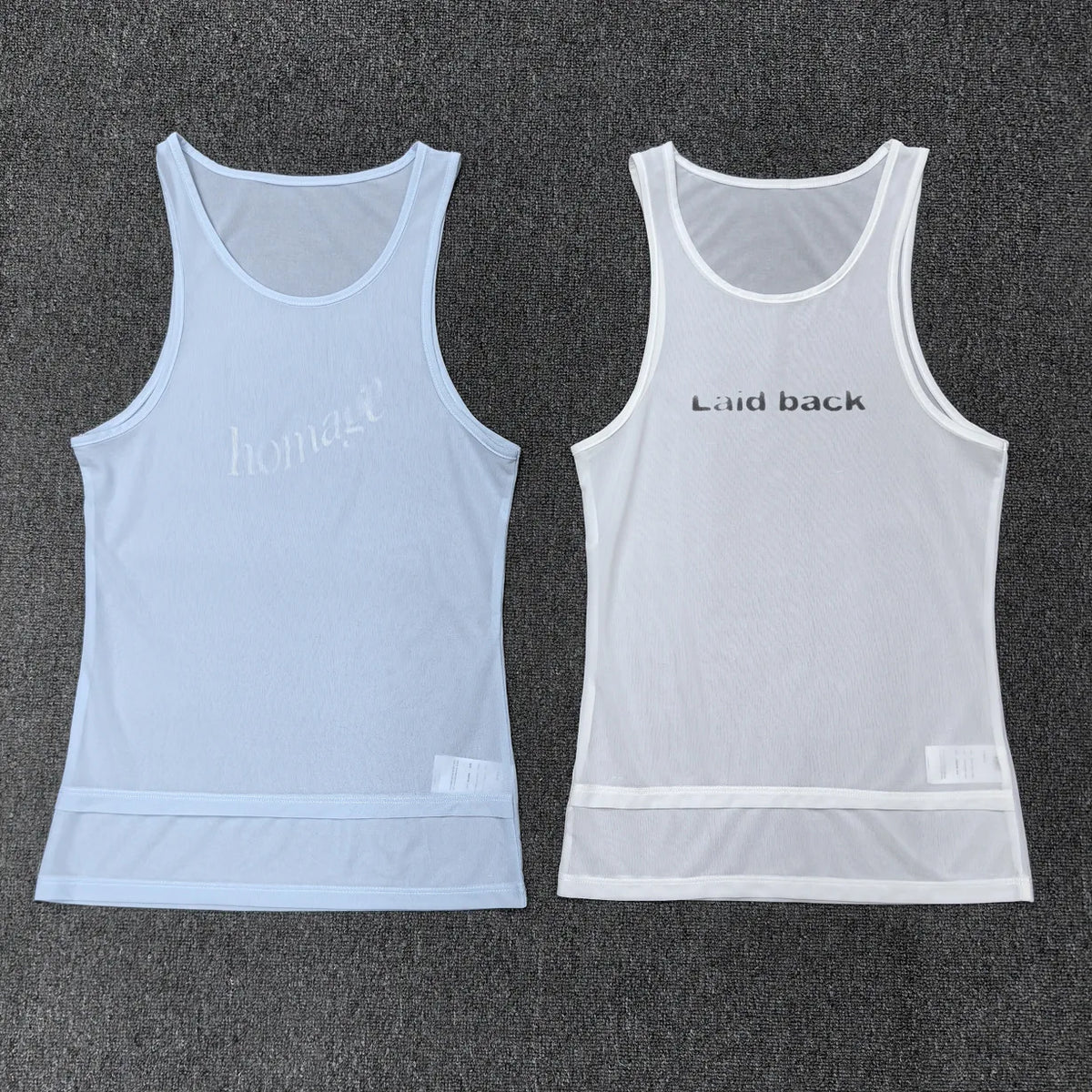 VILZSTUDIOS Simple Slim See-Through Tank Top