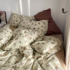 VILZSTUDIOS Elegant Floral Duvet Cover Bedding Set