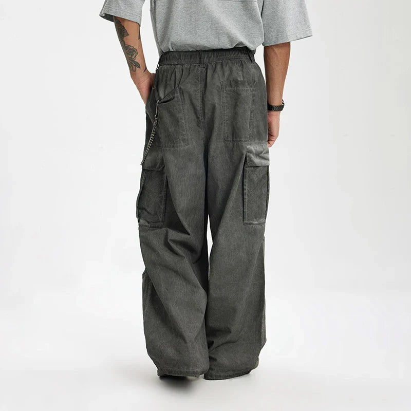 VILZSTUDIOS Vintage Heavy Washed Cargo Pants