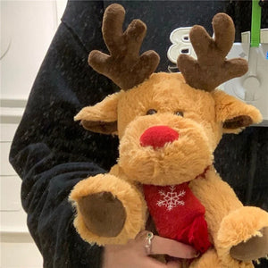 VILZSTUDIOS Christmas Reindeer Plush Cushion