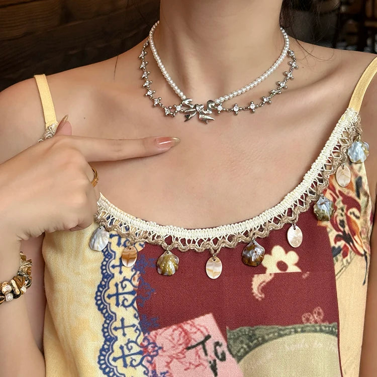 VILZSTUDIOS Original Double Layer Pearl Necklace Luxe