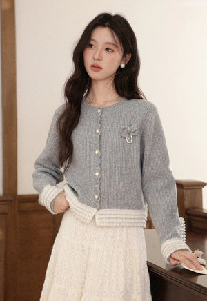 VILZSTUDIOS Chic Woolen Knitted Cardigan