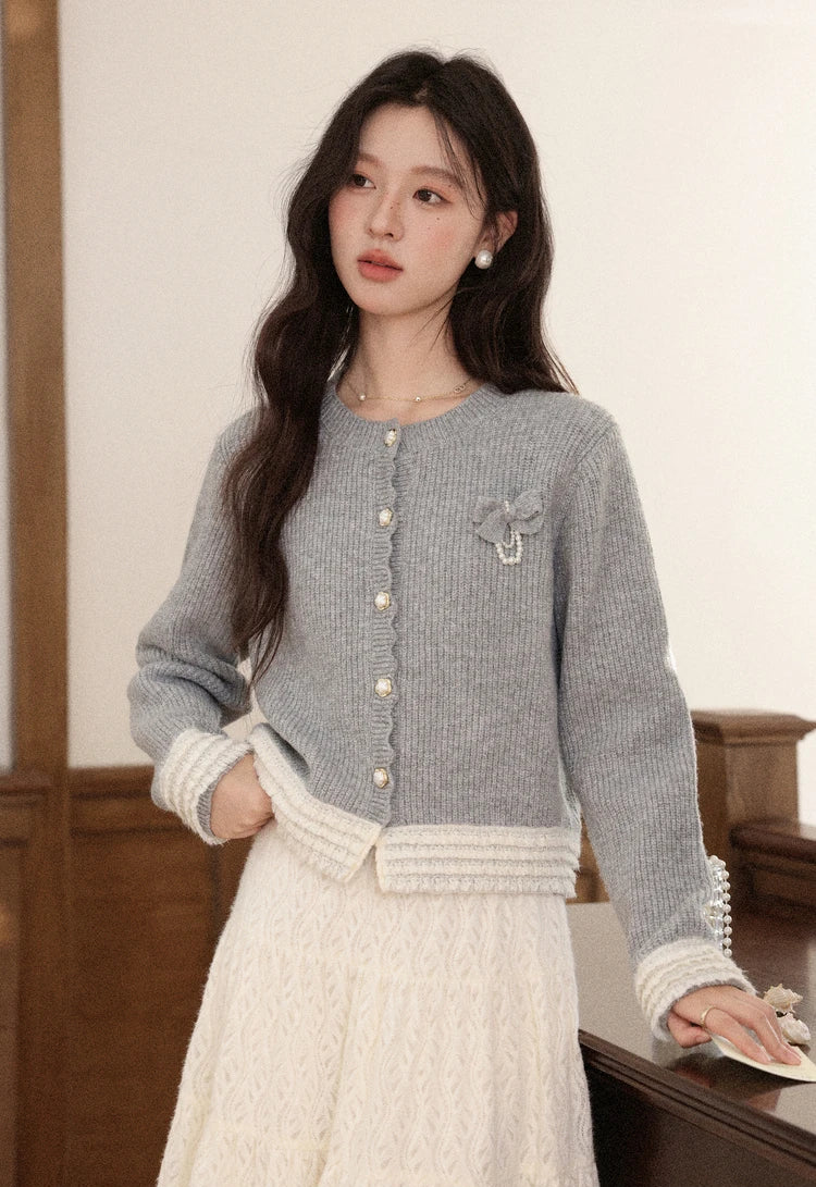 VILZSTUDIOS Chic Woolen Knitted Cardigan