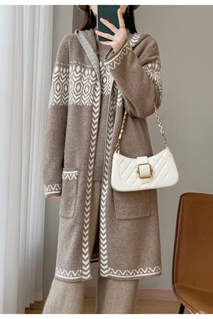 VILZSTUDIOS Warm Wool Hooded Coat