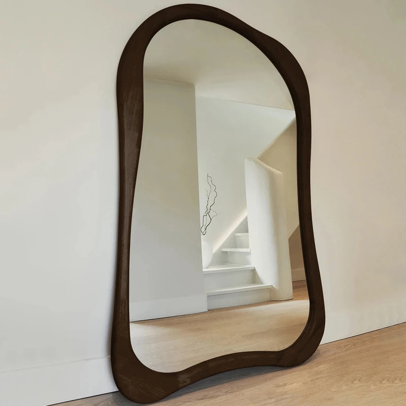 VILZSTUDIOS online celebrity Clothing store Cream Style Dressing Mirror High Definition Hall Bedroom Against The wall Floor-Standing Mirror