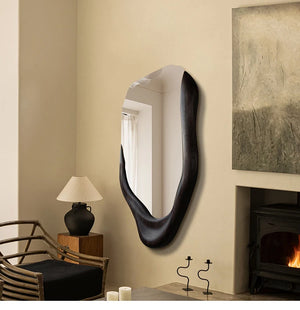 VILZSTUDIOS Irregular Wall Mirror Living Room Modern Girls Men Bedroom Bathroom Luxury Funky Mirror Asymmetrical Espelhos Home Decorations