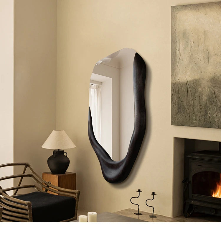 VILZSTUDIOS Irregular Wall Mirror Living Room Modern Girls Men Bedroom Bathroom Luxury Funky Mirror Asymmetrical Espelhos Home Decorations